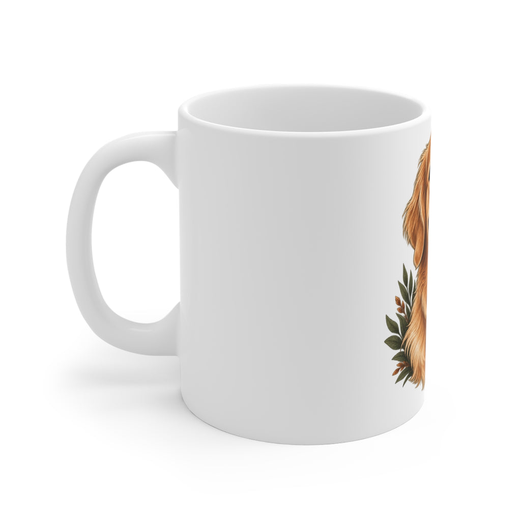 Alternate view of the Pawkeep custom pet portrait mug