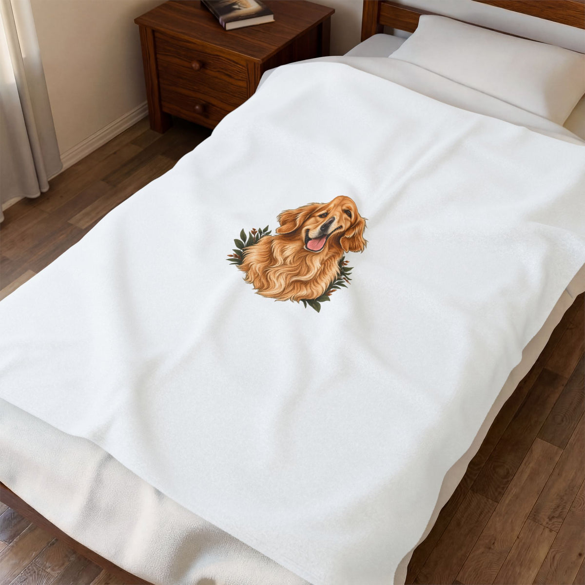 Pawkeep personalized pet portrait blanket product view