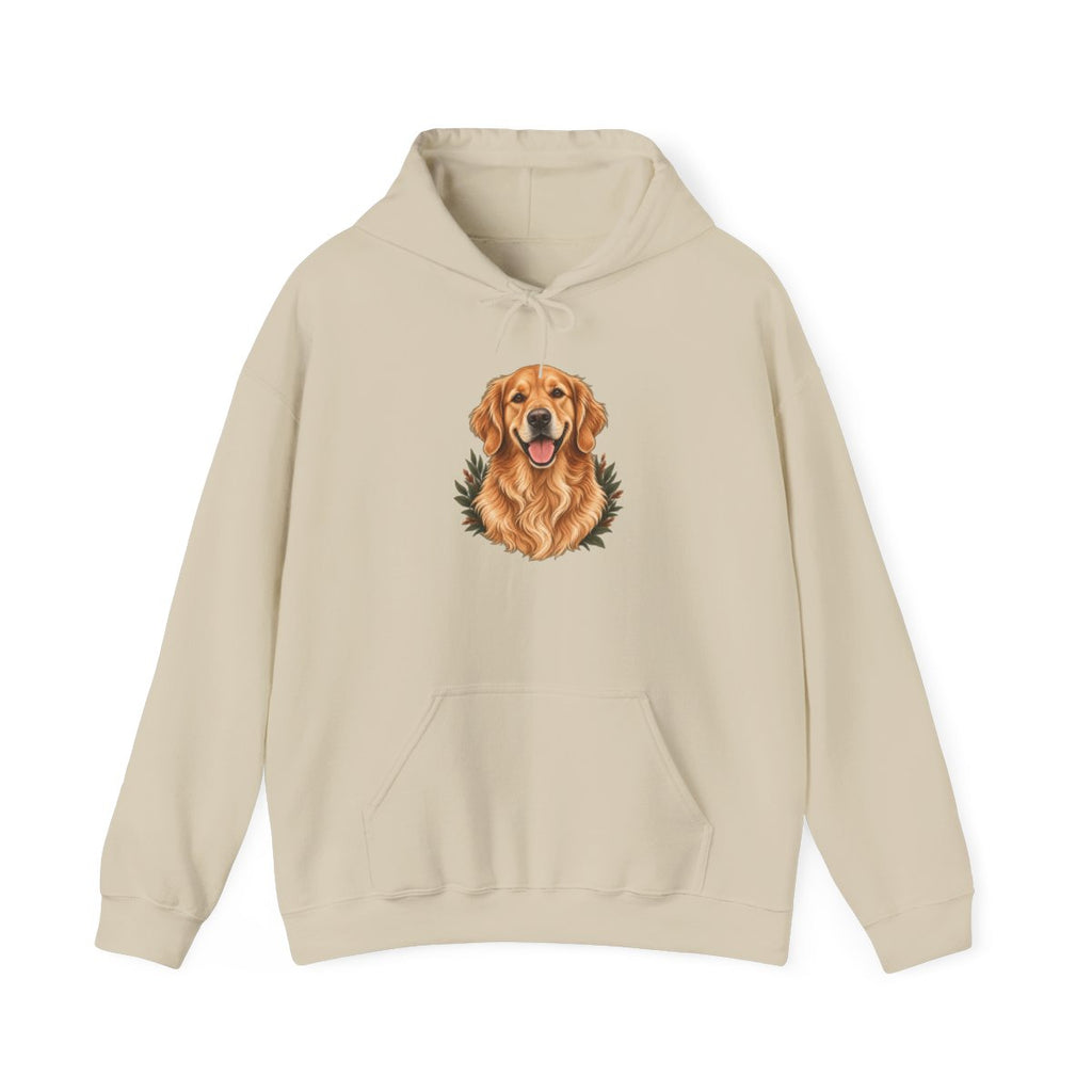 The Cabin Hoodie custom pet portrait — front view